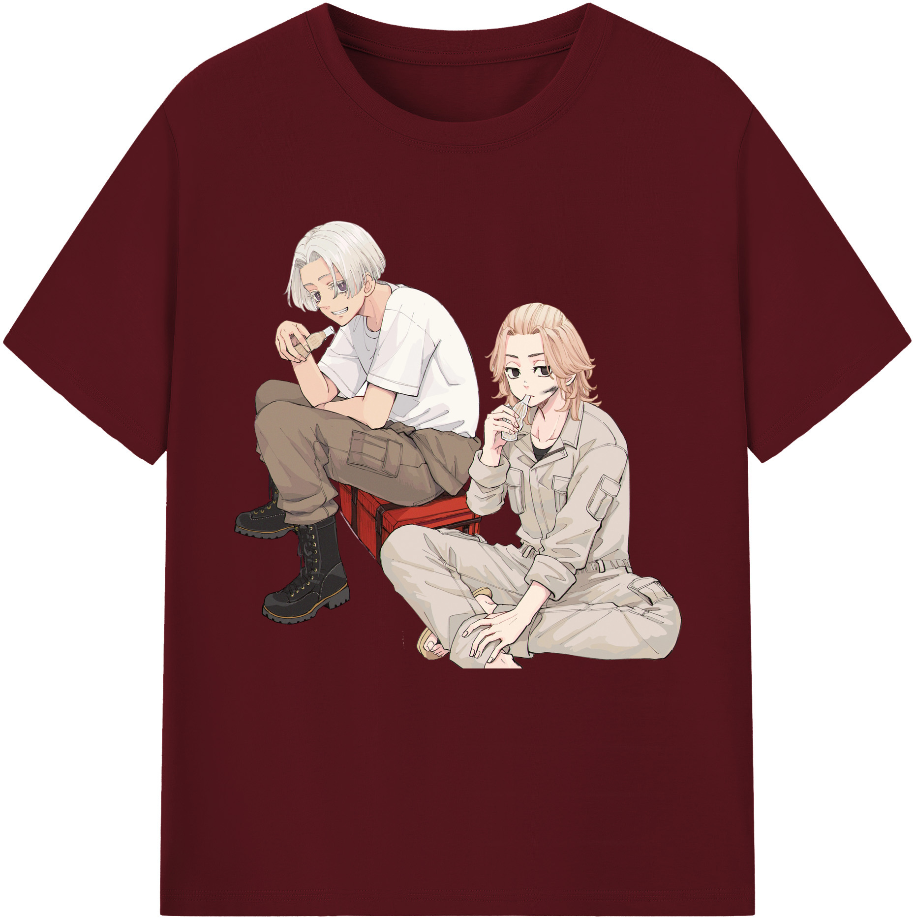 （画像用） 東京リベンジャーズ Tokyo Revengers 綿100％半袖Tシャツ（フロントプリント）